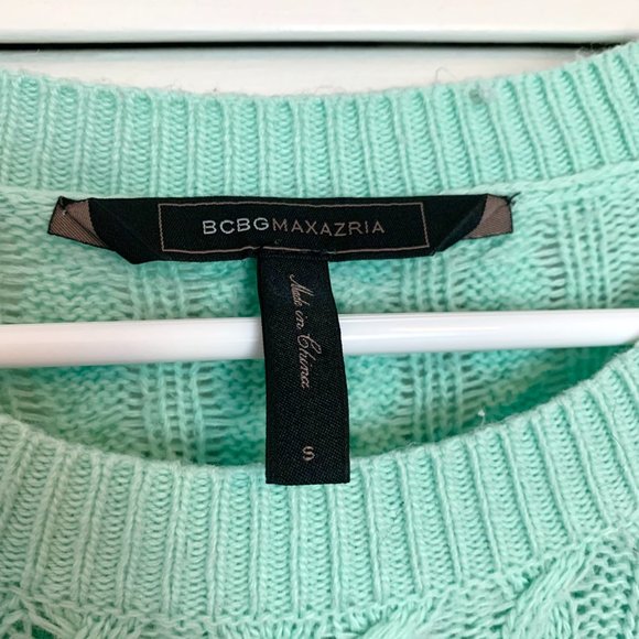 BCBG Max Azria Seaglass/Mint Womens Sweater - S/NWOT - Picture 2 of 4